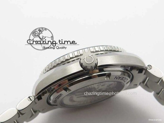 0501 Planet Ocean GMT 42mm V6F Best Edition Blue Bezel Blue Dial On SS Bracelet A ModernLook 8274